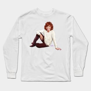 Reba McEntire - An illustration by Paul Cemmick Long Sleeve T-Shirt
